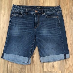 WHBM Bermuda Jean Shorts size 8